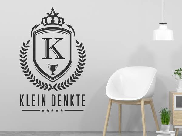 Wandtattoo Klein Denkte Wappen