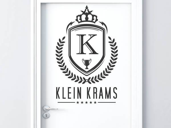 Wandtattoo Klein Krams Wappen