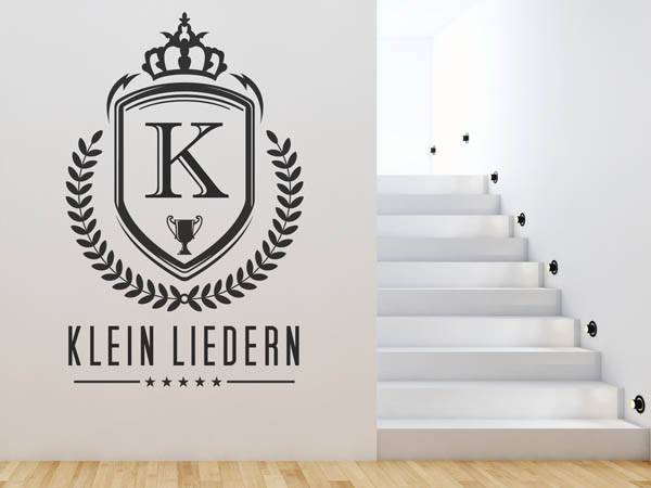 Wandtattoo Klein Liedern Wappen