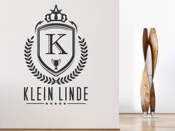 Wandtattoo Klein Linde Wappen
