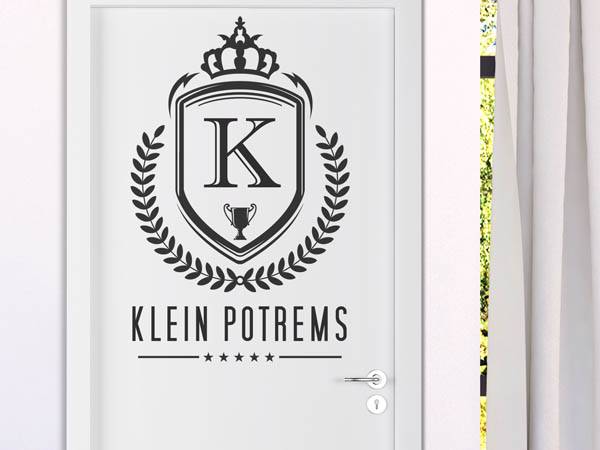 Wandtattoo Klein Potrems Wappen