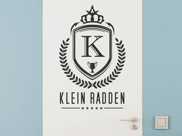 Wandtattoo Klein Radden Wappen