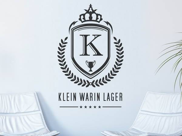Wandtattoo Klein Warin Lager Wappen