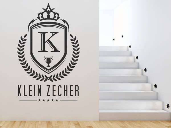 Wandtattoo Klein Zecher Wappen