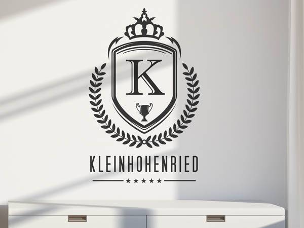 Wandtattoo Kleinhohenried Wappen