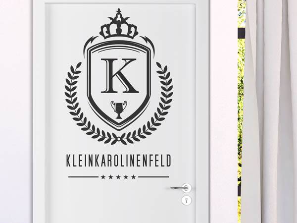 Wandtattoo Kleinkarolinenfeld Wappen