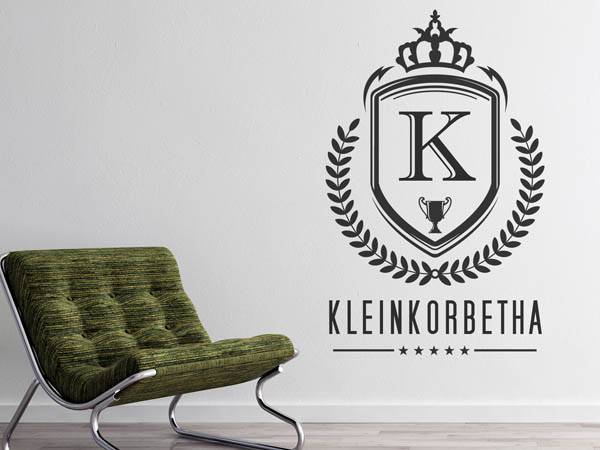 Wandtattoo Kleinkorbetha Wappen