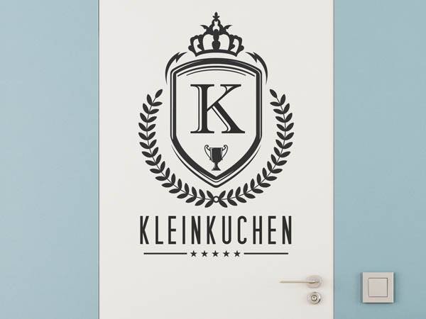 Wandtattoo Kleinkuchen Wappen