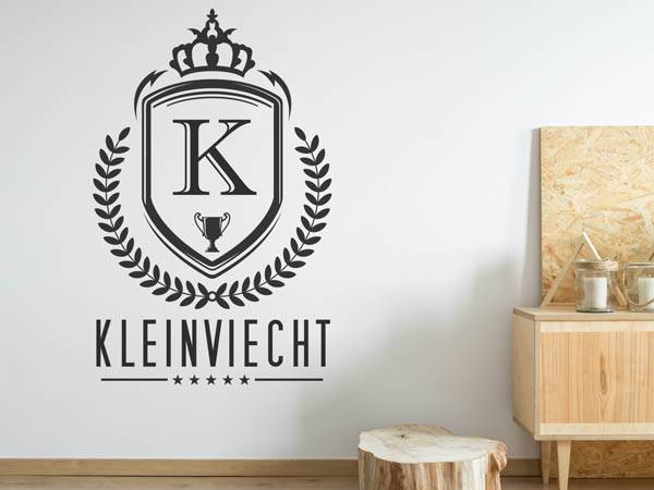 Wandtattoo Kleinviecht Wappen