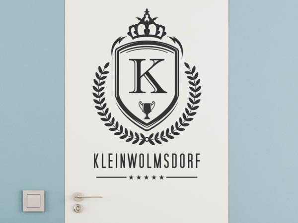Wandtattoo Kleinwolmsdorf Wappen