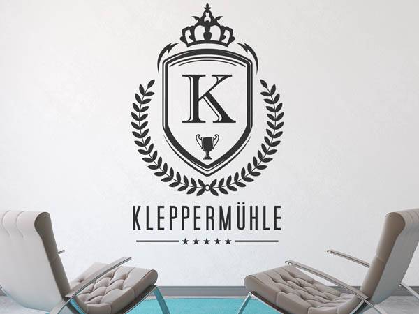 Wandtattoo Kleppermühle Wappen