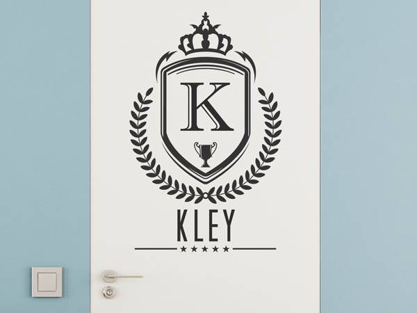 Wandtattoo Kley Wappen