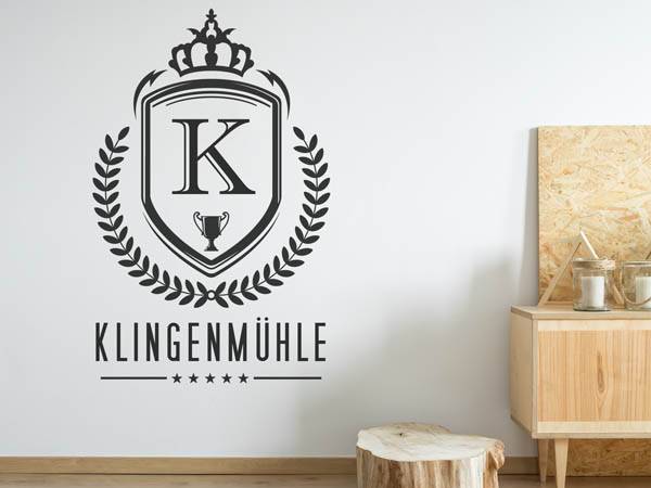 Wandtattoo Klingenmühle Wappen