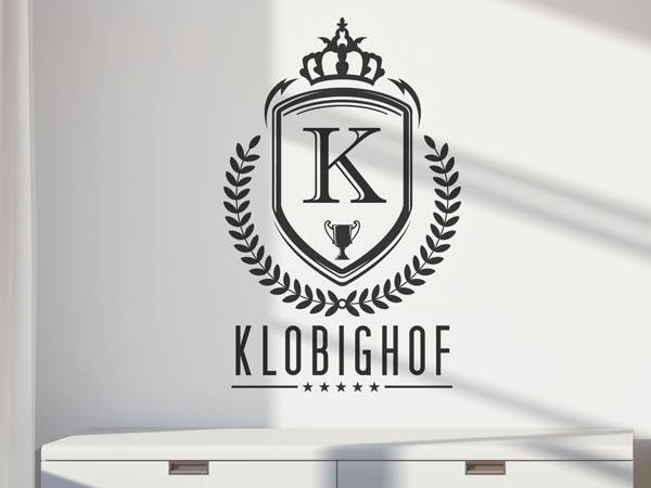 Wandtattoo Klobighof Wappen
