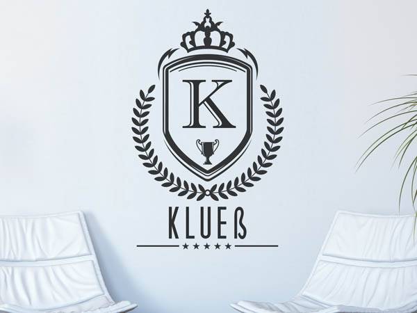 Wandtattoo Klueß Wappen
