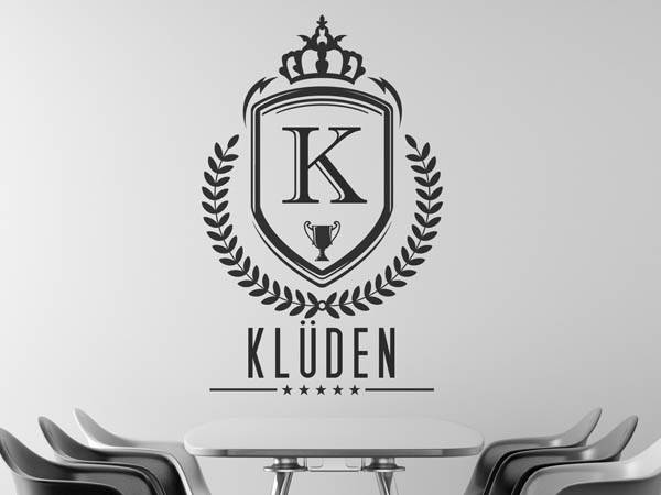 Wandtattoo Klüden Wappen