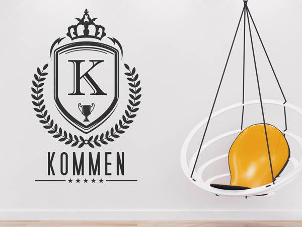 Wandtattoo Kommen Wappen