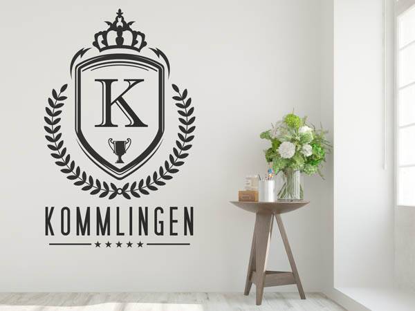 Wandtattoo Kommlingen Wappen
