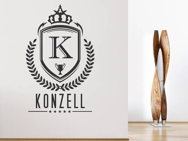 Wandtattoo Konzell Wappen