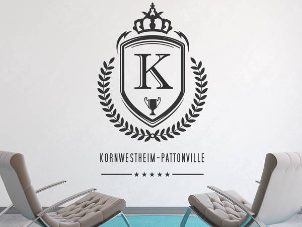 Wandtattoo Kornwestheim-Pattonville Wappen
