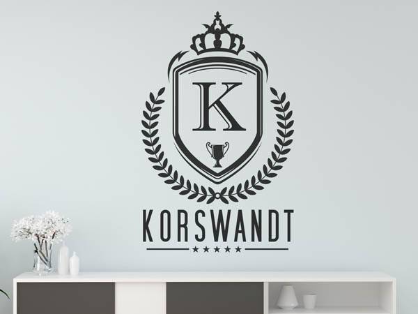 Wandtattoo Korswandt Wappen