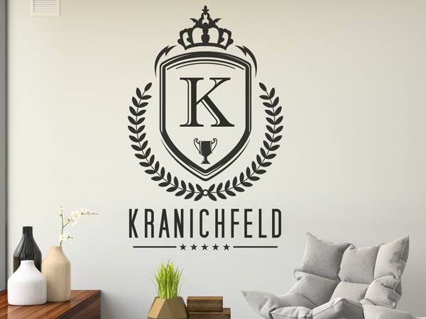 Wandtattoo Kranichfeld Wappen