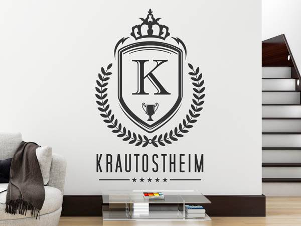 Wandtattoo Krautostheim Wappen