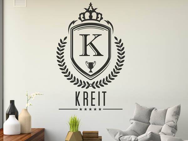 Wandtattoo Kreit Wappen