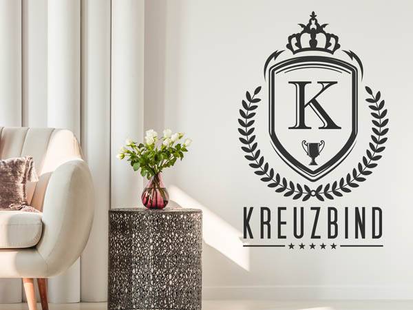 Wandtattoo Kreuzbind Wappen