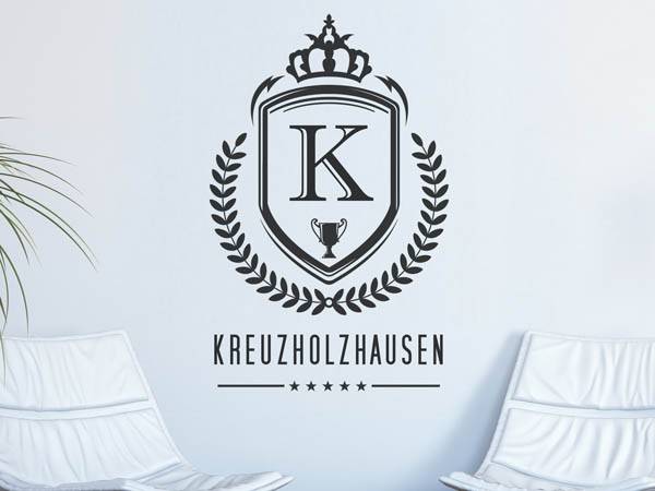 Wandtattoo Kreuzholzhausen Wappen