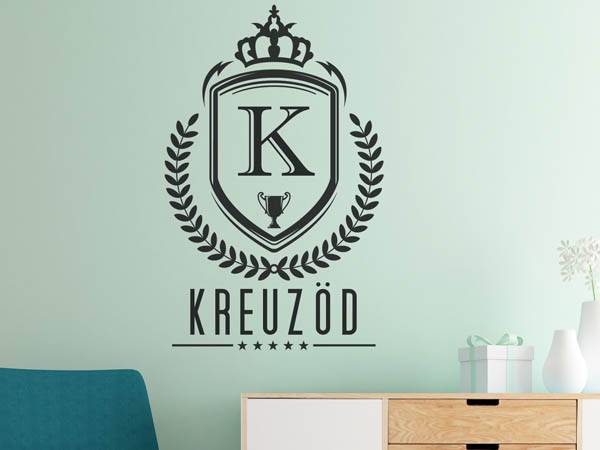 Wandtattoo Kreuzöd Wappen