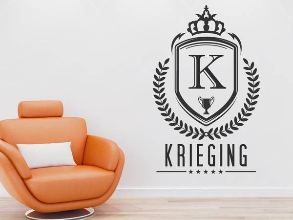 Wandtattoo Krieging Wappen