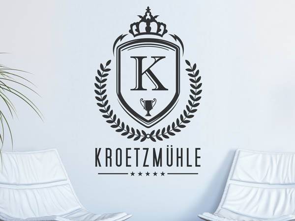 Wandtattoo Kroetzmühle Wappen