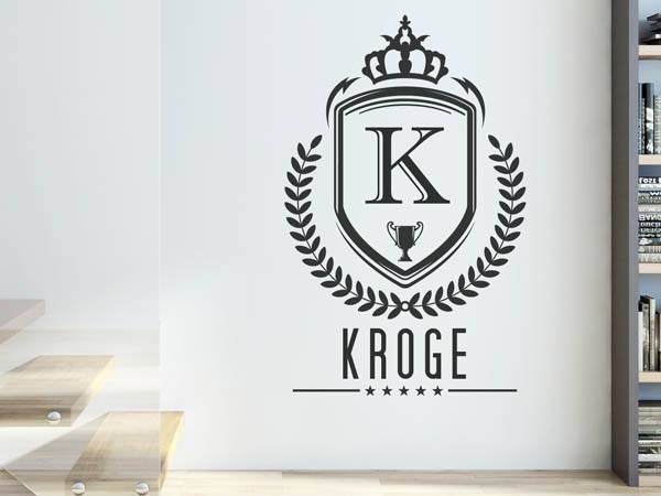 Wandtattoo Kroge Wappen
