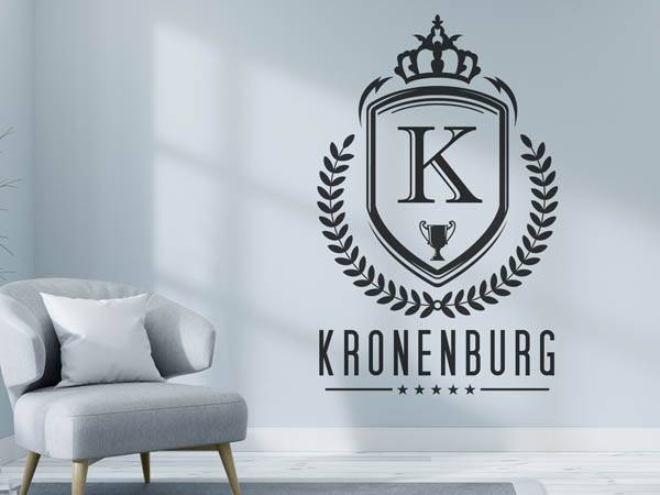 Wandtattoo Kronenburg Wappen