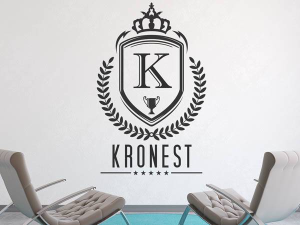 Wandtattoo Kronest Wappen