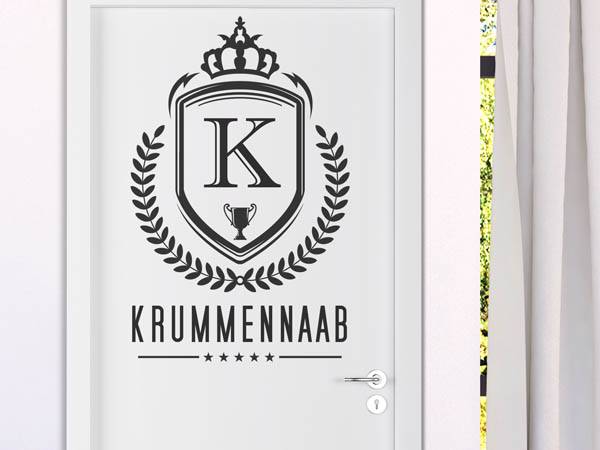 Wandtattoo Krummennaab Wappen