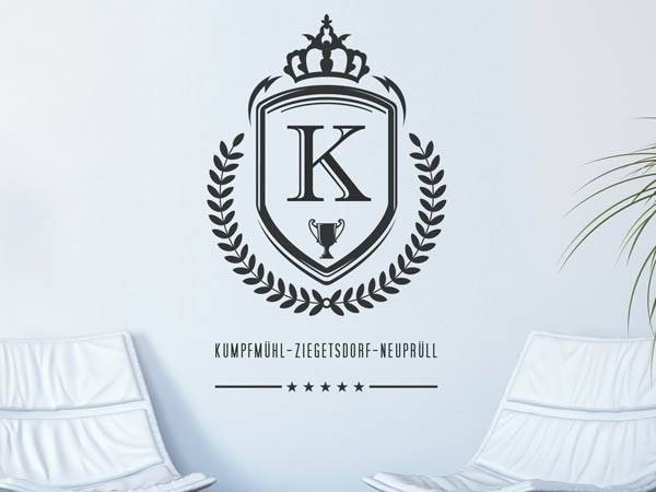 Wandtattoo Kumpfmühl-Ziegetsdorf-Neuprüll Wappen