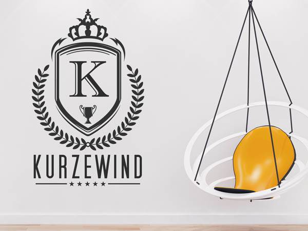 Wandtattoo Kurzewind Wappen