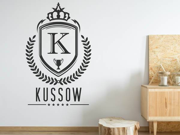 Wandtattoo Kussow Wappen