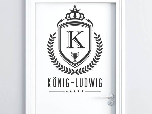 Wandtattoo König-Ludwig Wappen