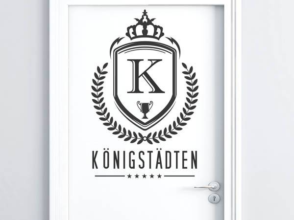 Wandtattoo Königstädten Wappen