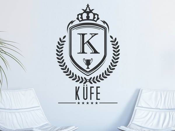 Wandtattoo Küfe Wappen