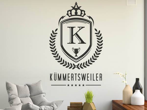 Wandtattoo Kümmertsweiler Wappen