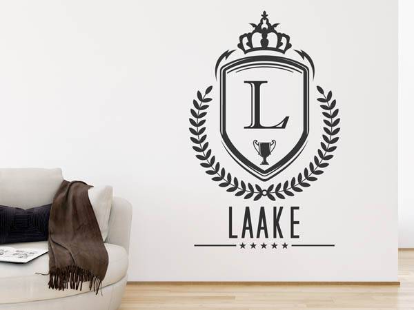 Wandtattoo Laake Wappen