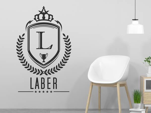 Wandtattoo Laber Wappen