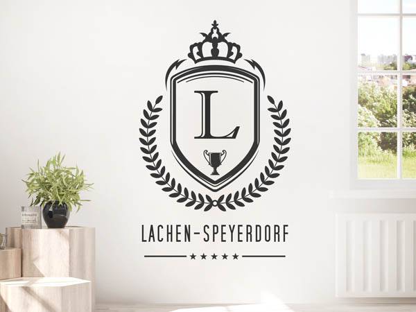Wandtattoo Lachen-Speyerdorf Wappen