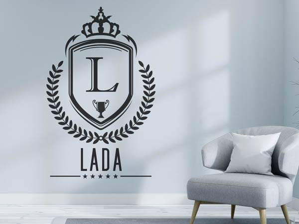 Wandtattoo Lada Wappen