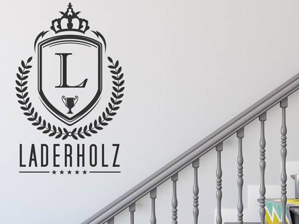 Wandtattoo Laderholz Wappen