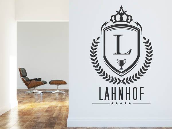 Wandtattoo Lahnhof Wappen